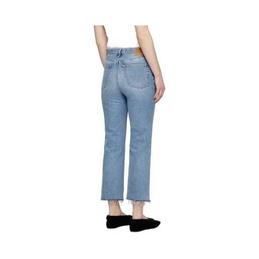Classic-Cut Cropped Jeans