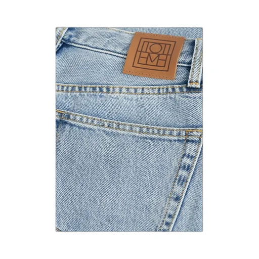 Mid-Rise Straight Leg Jeans