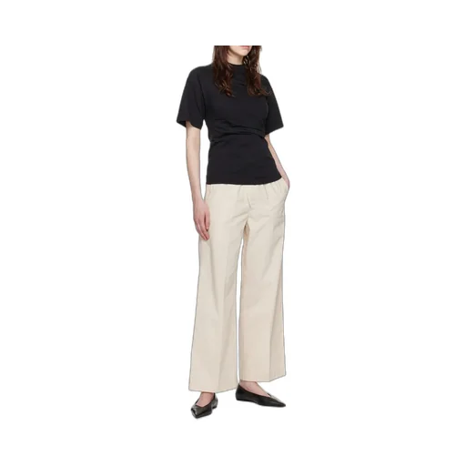 Crewneck Asymmetric Hem T-Shirt