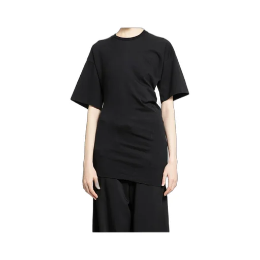 Crewneck Asymmetric Hem T-Shirt