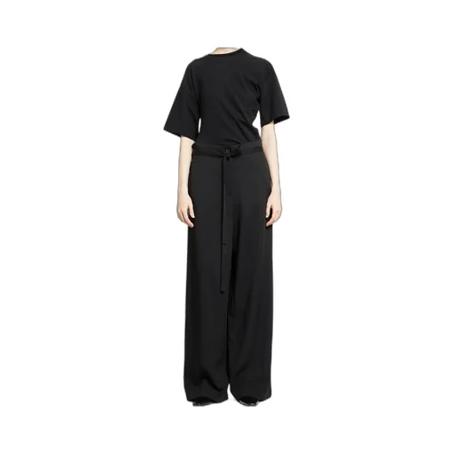 Crewneck Asymmetric Hem T-Shirt