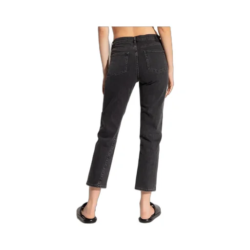 Belt-Looped Straight-Leg Jeans