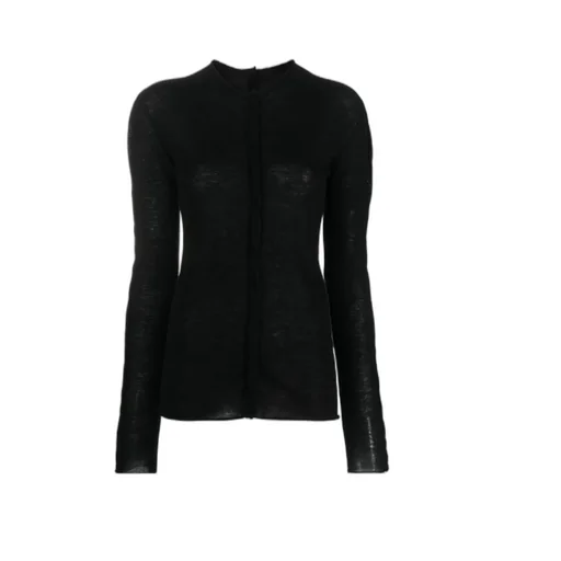 Vertical-Seamed Cashmere Jumper