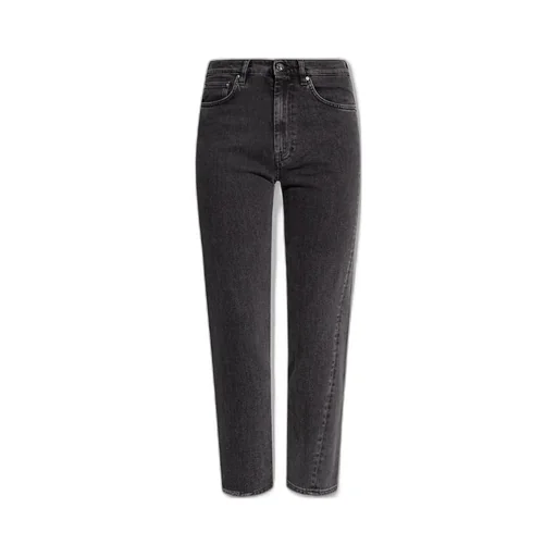 Belt-Looped Straight-Leg Jeans