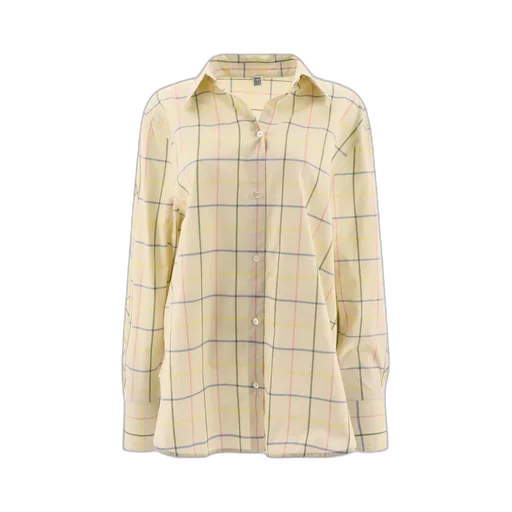Windowpane Printed Long Sleeved Shirt