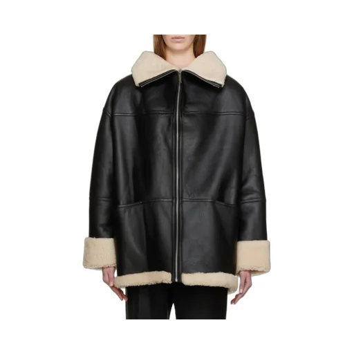 Logo Lapel Zipper Jacket