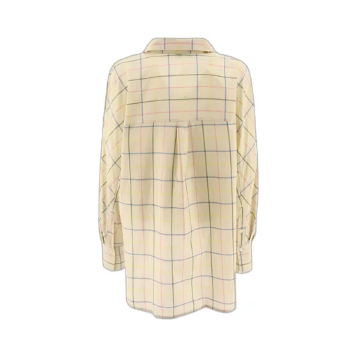 Windowpane Printed Long Sleeved Shirt