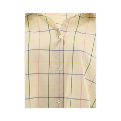 Windowpane Printed Long Sleeved Shirt