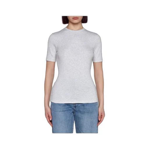 Fine-Ribbed Cotton T-Shirt