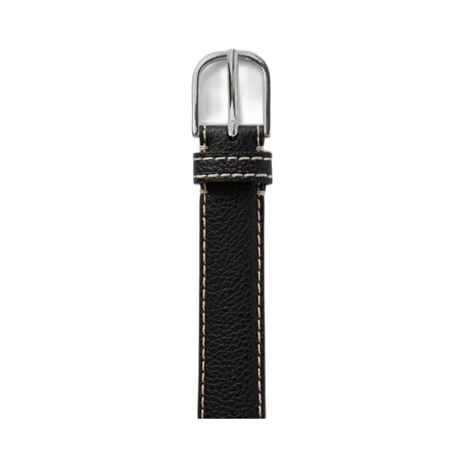 Stitch-Detailed Buckled Belt