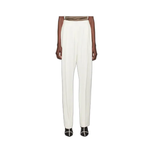 High-Waisted Pleated Track Pants
