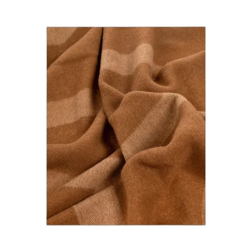 Monogram-Intarsia Fringed-Edge Scarf
