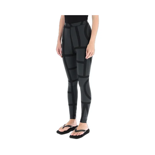 Two-Tone Monogram Printed Leggings
