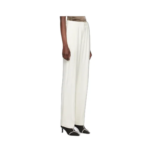 High-Waisted Pleated Track Pants