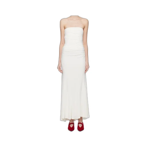 Pleated Tube Top Dress
