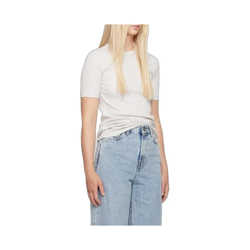 Fine-Ribbed Cotton T-Shirt