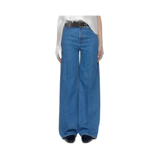 High-Waisted Wide-Leg Jeans