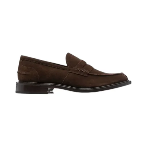 James Suede Penny Loafers