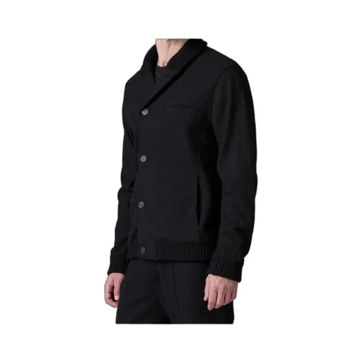Ribbed Buttoned Jacket