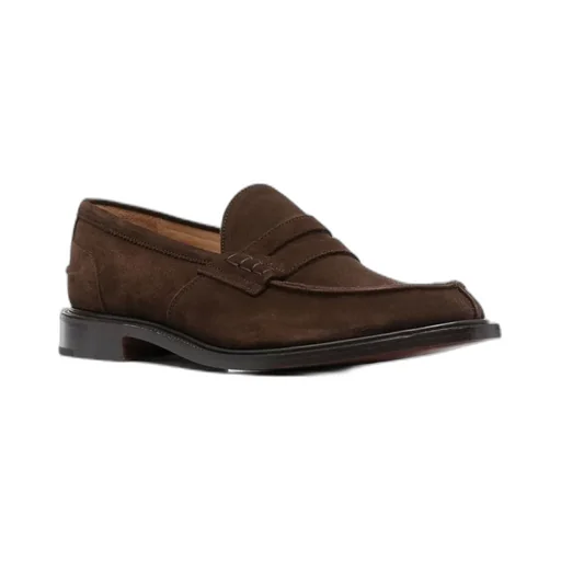 James Suede Penny Loafers
