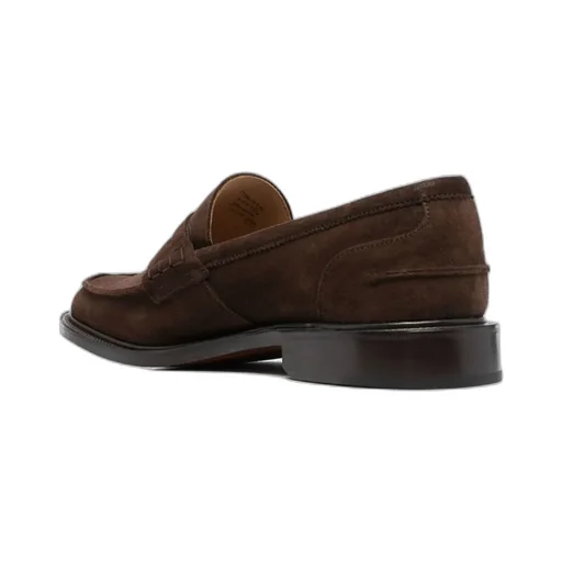James Suede Penny Loafers