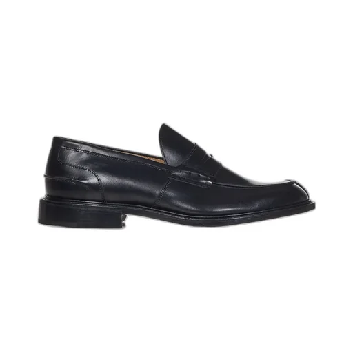 Almond Toe Leather Loafers