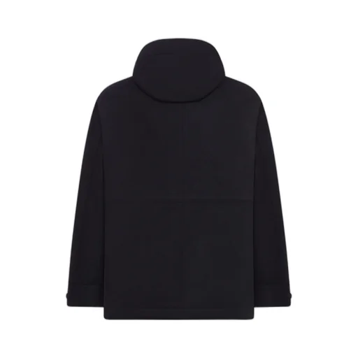 Flap-Pocket Hooded Jacket