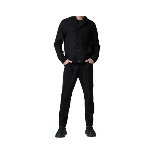 Ribbed Buttoned Jacket