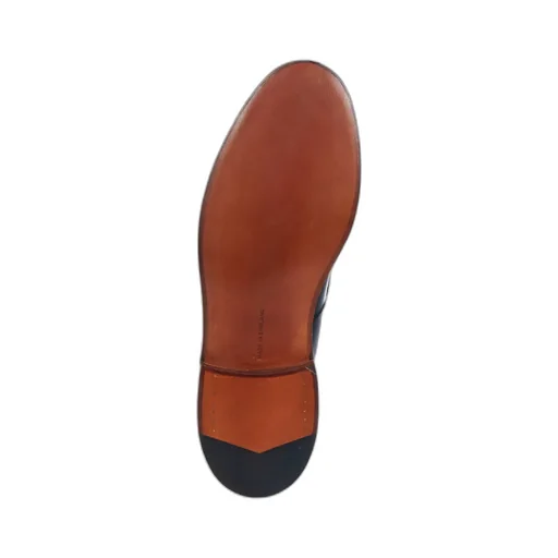Almond Toe Leather Loafers