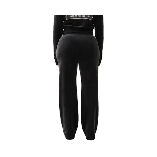 Velour Crystal Horseshoe Straight Leg Pant