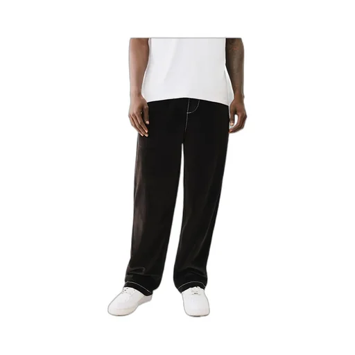 Velour Big T Straight Pant