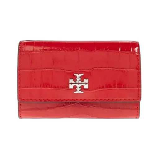 Kira Croc-Embossed Flap Wallet