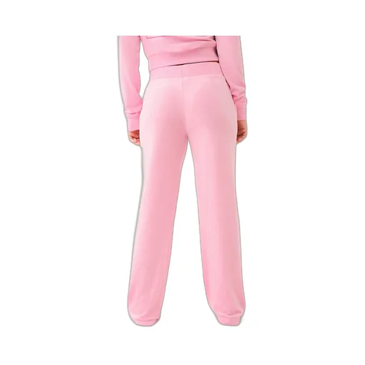 Velour Crystal Horseshoe Straight Leg Pant