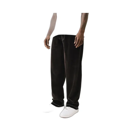 Velour Big T Straight Pant