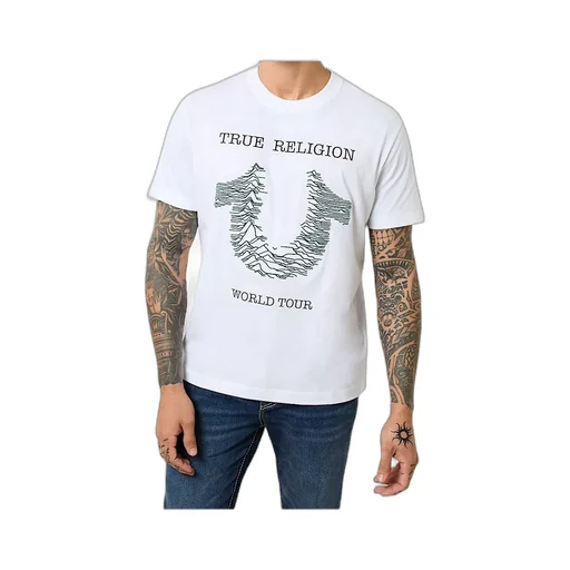 Embroidered Radio Wave Horseshoe Tee