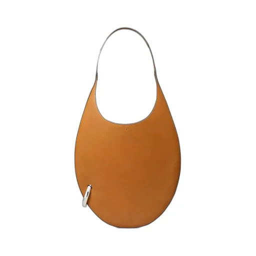 Pierced Leather Shoulder Bag