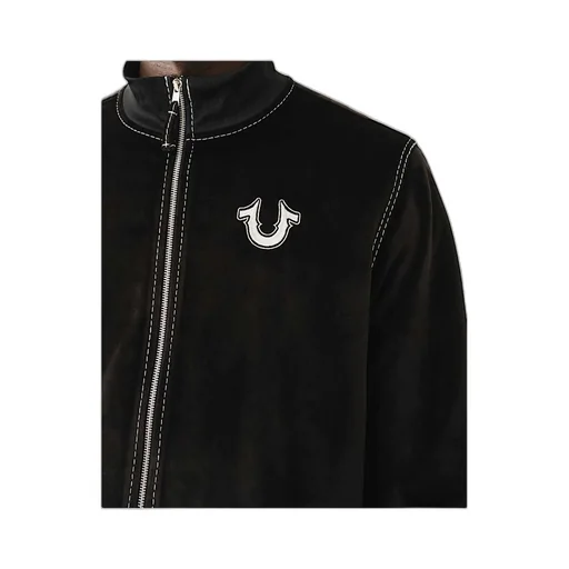 Velour Big T Zip Jacket