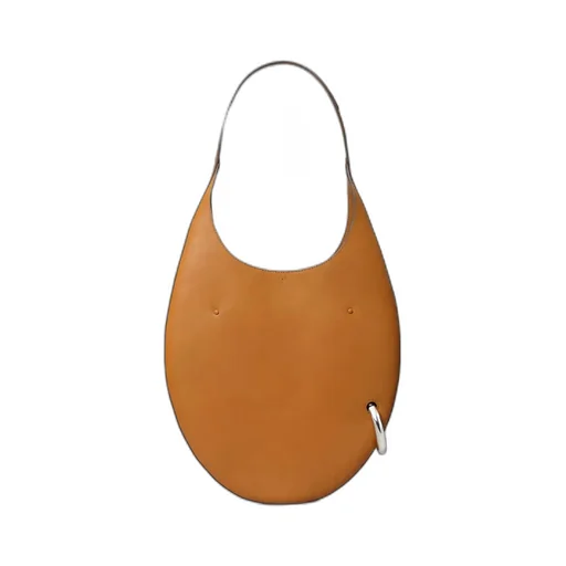 Pierced Leather Shoulder Bag