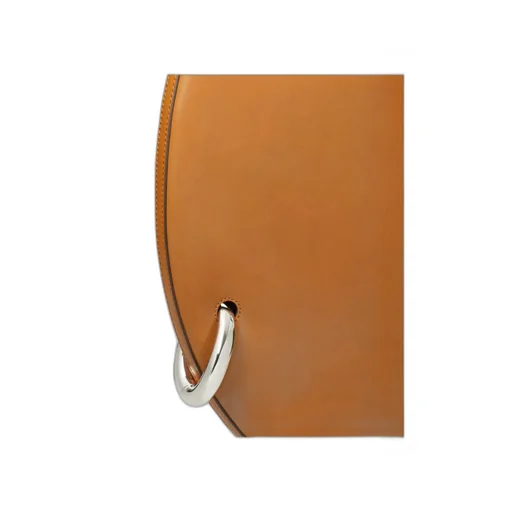 Pierced Leather Shoulder Bag