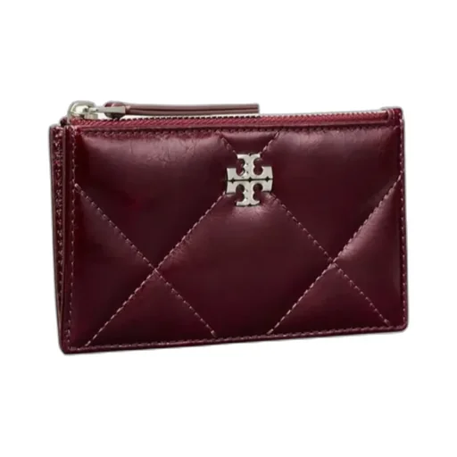 Kira Quilted Zip-Top Card Holder