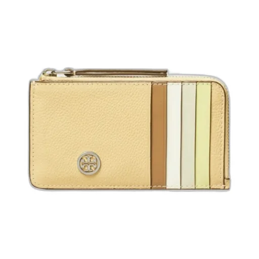 Robinson Pebbled Top-Zip Card Case