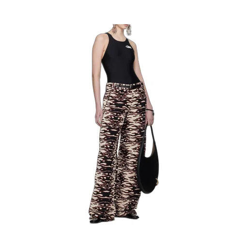 Patterned Jacquard Trousers