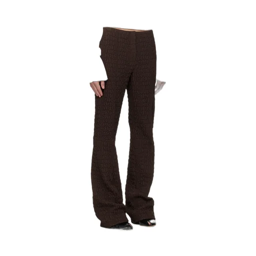 Slim Wool And Silk Pant