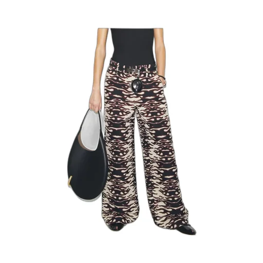 Patterned Jacquard Trousers