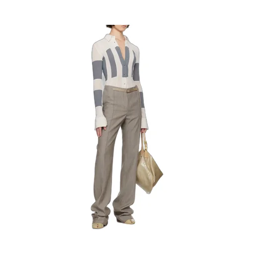 High-Waisted Tailored Trousers
