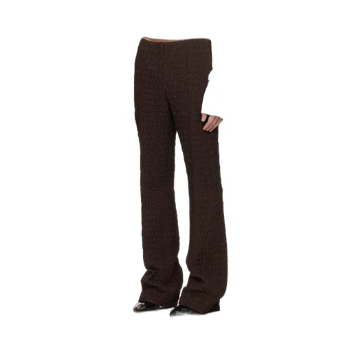 Slim Wool And Silk Pant