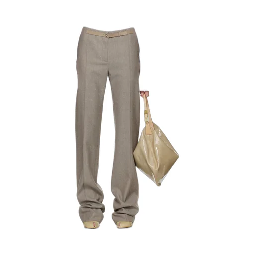High-Waisted Tailored Trousers