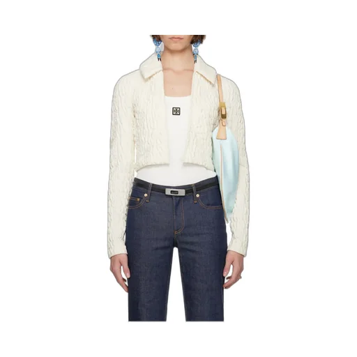 Cropped Wool And Silk Jacket