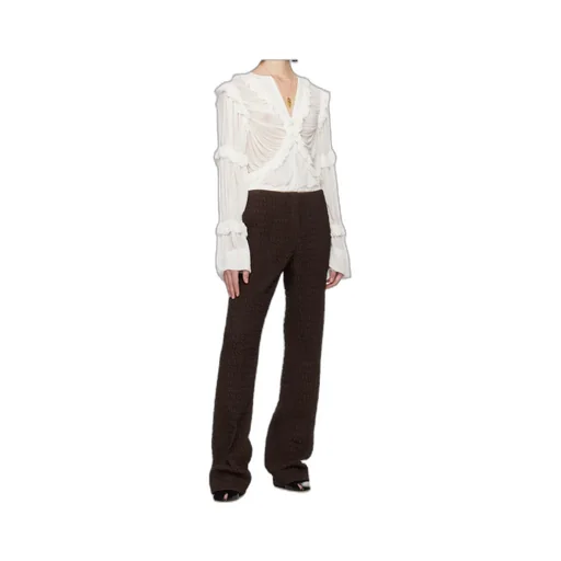 Slim Wool And Silk Pant