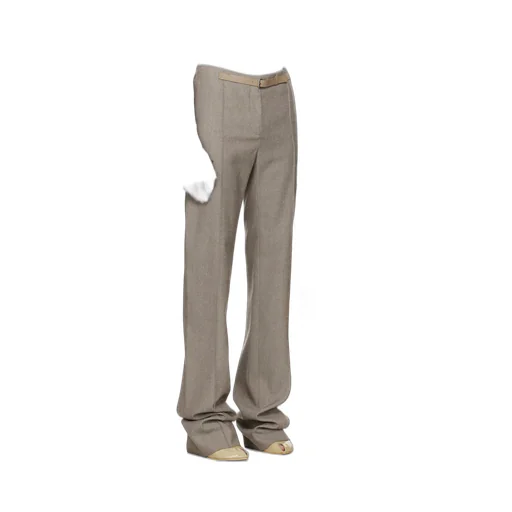 High-Waisted Tailored Trousers